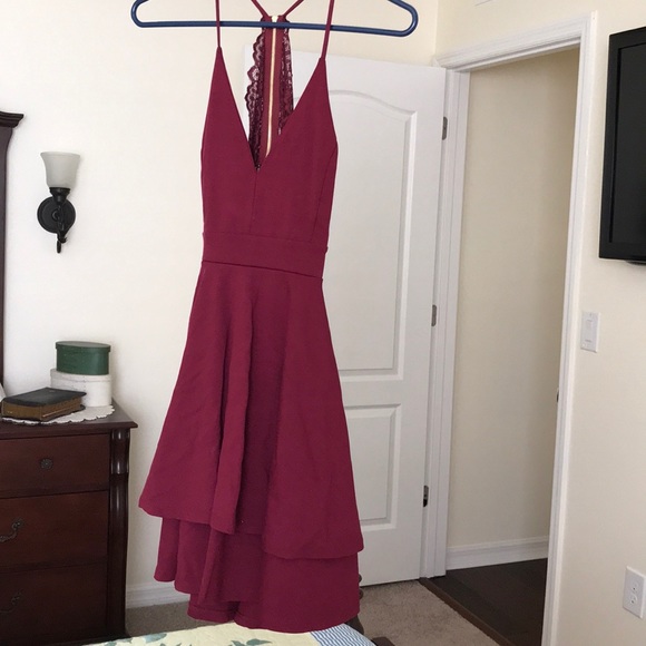 Burgundy dress - Picture 4 of 5